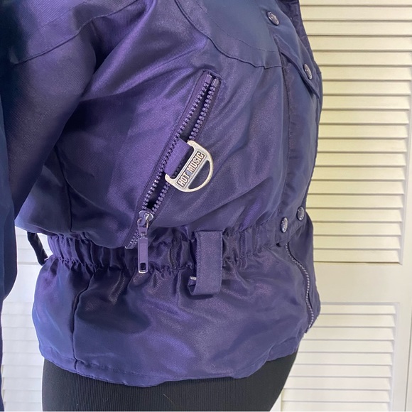Hot Music Vintgae Ski Jacket Purple Puffer Size L - Picture 4 of 5
